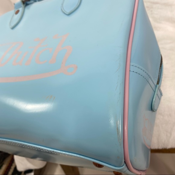 Von Dutch Blue & pink bowling purse - Picture 5 of 16